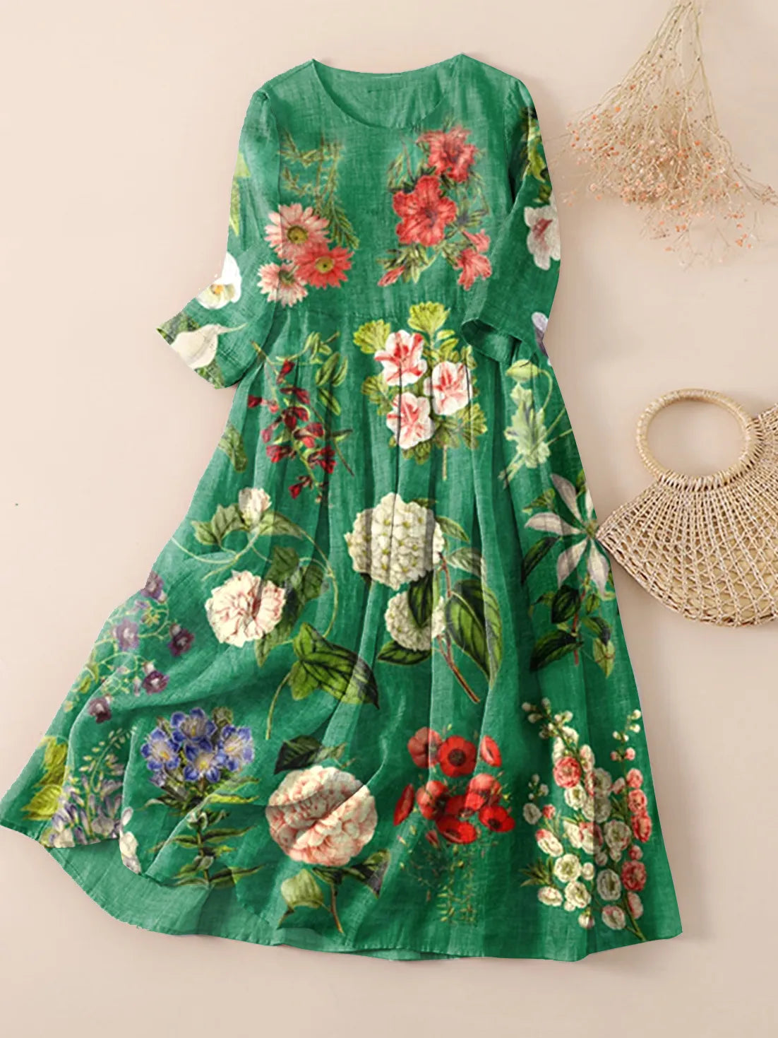 Sommergrün-Kleid