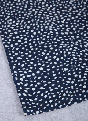 PureWear® - Ärmelloses weißes gepunktetes blaues Minikleid